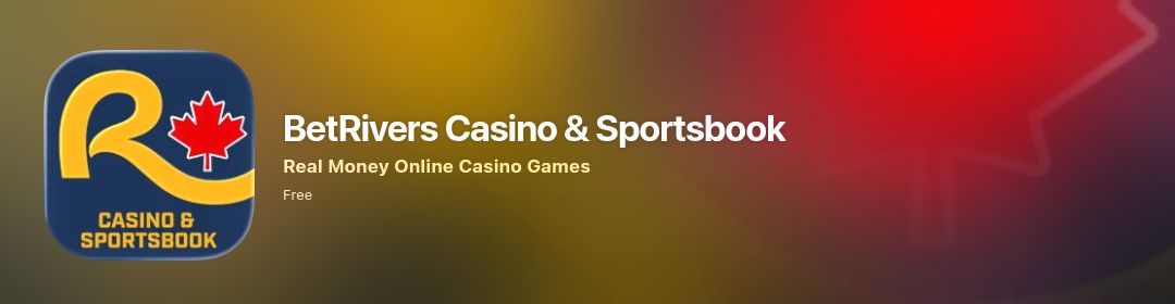BetRivers Casino and Sportsbook app header in the Canadian App Store