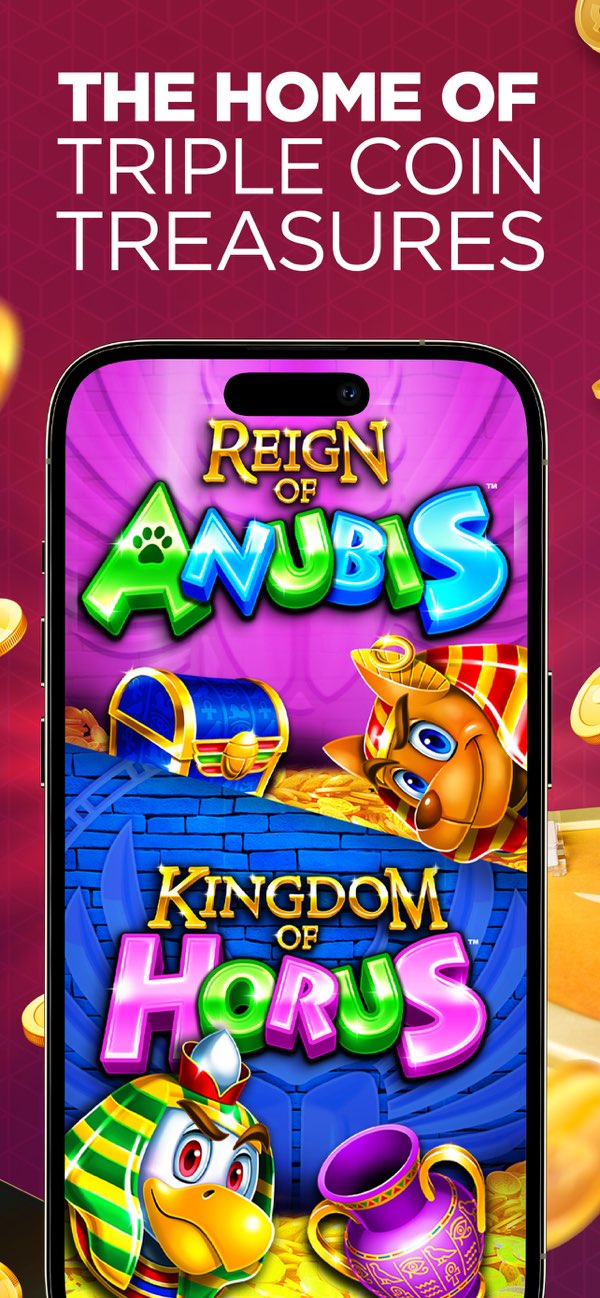 Canadian App Store preview showing slot titles in the Caesars Palace Online Casino app