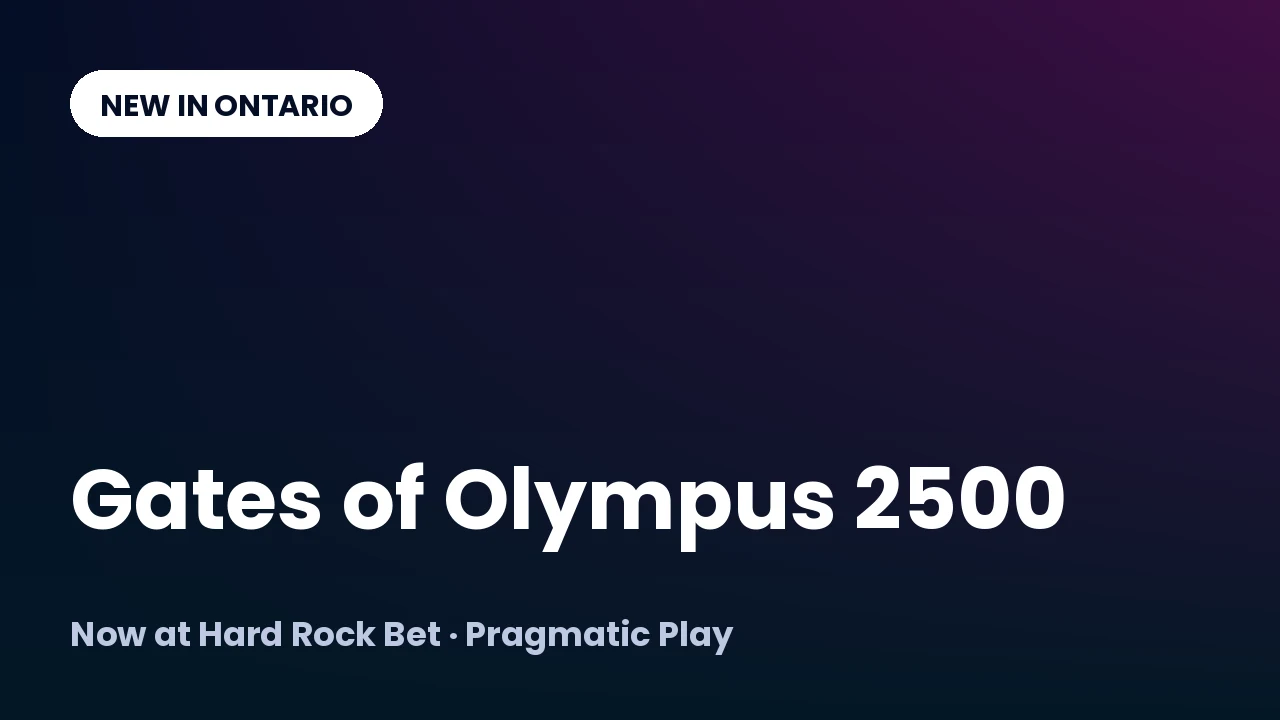 Gates of Olympus 2500 Joins Hard Rock Bet’s Ontario Lineup
