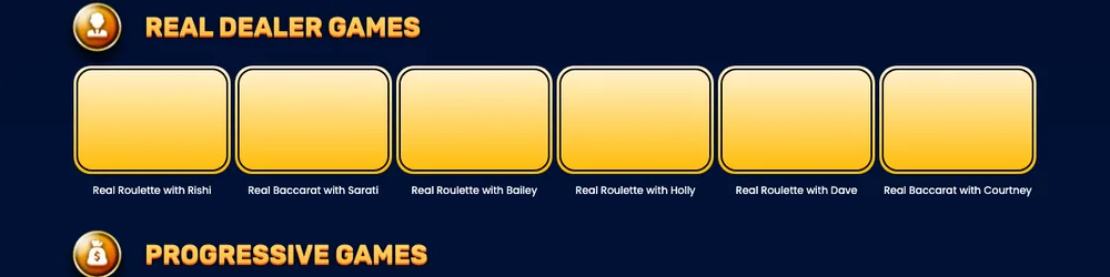 Yukon Gold real-dealer row naming roulette hosts Rishi, Bailey, Holly and Dave and baccarat hosts Sarati and Courtney